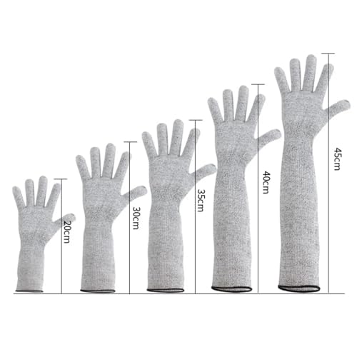 Guantes anticortes para trabajos de bricolaje y mangas de 35cm 7