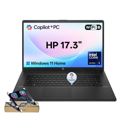 Image of HP 17-inch Copilot AI Laptop,Intel Ultra 5 255U(4.8GHz),16GB DDR5+512GB SSD