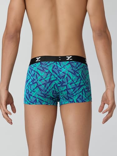 Image of XYXX Men's CloudSoft Modal Printed Trunks| Snug Fit, 4-Way Stretch & No-Marks Waistband Underwear for Man