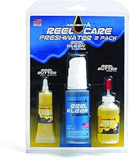 Ardent Freshwater Reel Care 3 Pack / Fishing Reel Cleaner Lubricator & Grease / Includes Reel Butter Grease, Reel Kleen Cleaner, and Reel Butter Oil