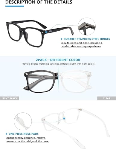 image for livho High Tech Blue Light Glasses - Advanced 99% Blue Light Blocking 
