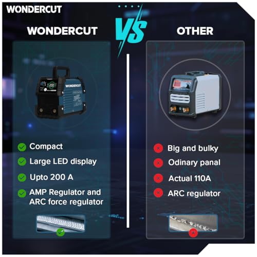 Image of WONDERCUT 200A ARC Inverter Welding Machine WC-MMA200-B (IGBT) | VRD Anti-Shock Safety System | ARC Force Control | Advanced Touch Panel with Hot Start, Anti-Stick Functions