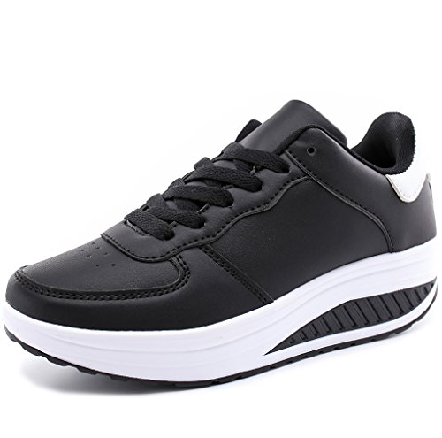 Solshine Damen Mädchen Plateau mit Keilabsatz Walkmaxx Schuhe Runners...