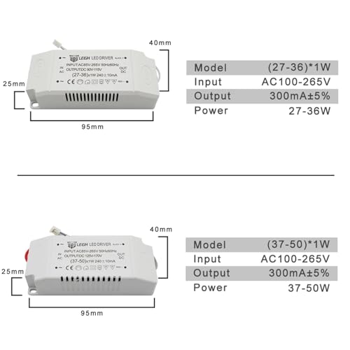 Driver LED de corriente constante 300mA para optimizar focos downlight de 220V 6