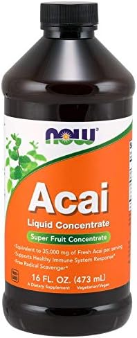 NOW Foods by Now Body Care Acai Liquid Concentrate Super Fruit Antioxidant 474g