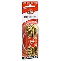 KIWI Shoe Laces, Yellow & Brown Boot Laces, 150cm 1 Count (Pack of 1)