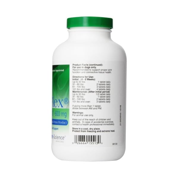 VetriScience Laboratories GlycoFlex Classic Hip and Joint Supplement for Dogs, 600 Mg, 300 Chewable Tablets VetriScience Laboratories GlycoFlex Classic Hip and Joint Supplement for Dogs, 600 Mg, 300 Chewable Tablets