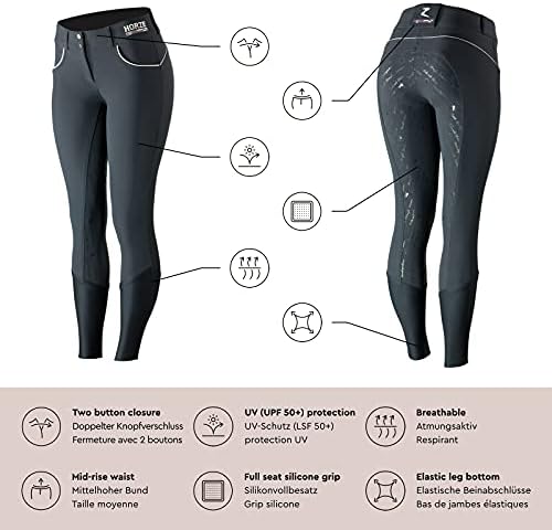 Impermeable Equitation Pantalon D'équitation HORZE à Grip Silicone