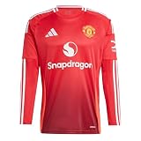 (ADID-IT1971) Adidas Manchester United 24/25 Long Sleeve Home Jersey [MUFRED]