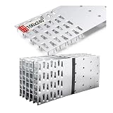 Lun Fix Set di 10 piastre per chiodi, 100 x 240 mm, in acciaio zincato