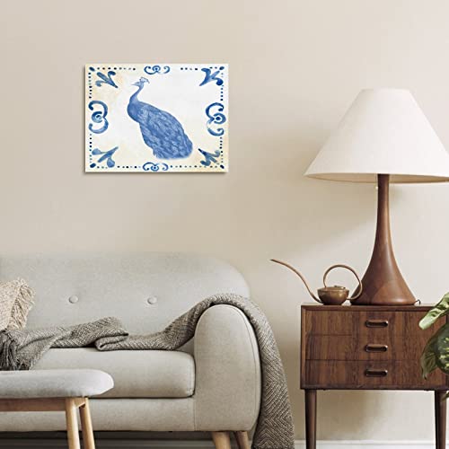 Tableau paon impression sur toile déco haut de gamme - 6