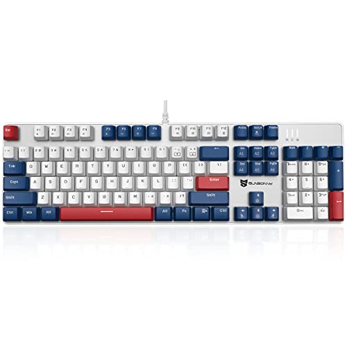 Clavier mécanique Qisan 104 touches filaire parfait pour aménager votre espace de bureau moderne