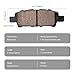 HYFTJYZ Automotive Replacement Rear Brake Pads Fit Chrysler 200/Sebring,Dodge Avenger/Caliber,Jeep Compass/Patriot,Mitsubishi Lancer/Outlander,Ceramic Disc Brake Pads for Car Rear Rotors (HZ1037)