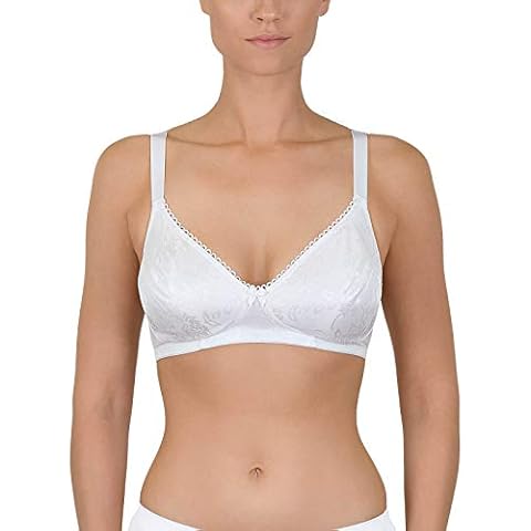 Naturana Women's Padded Soft Cup Bra, White, 42A Cover