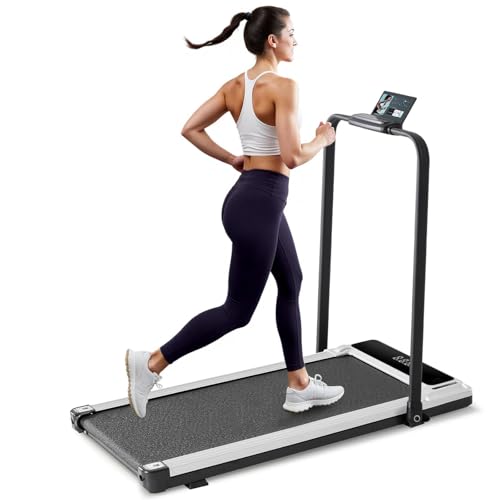 Aidoly Walking Pad with Handle, Foldable Walking Pad Treadmill for Home