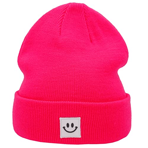 Image of 55cube Unisex Winter Beanie Hats Warm Thick Knit Cuffed Skullcaps