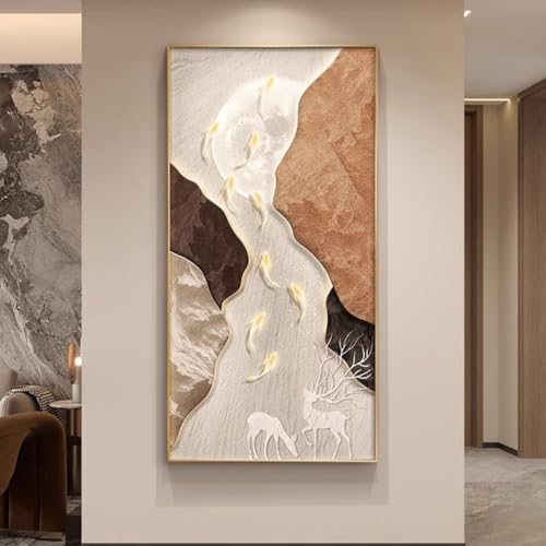 Image of IRHIGBGX LED Wall Art Lighted Decor, 3D Crystal Porcelain Wall Painting