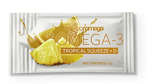 Coromega Omega 3 Fish Oil Supplement With Additional Vitamin D3, 650Mg Of Omega-3S With 3X Better Absorption Than Softgels, Tropical Orange Flavor, 30 Single Serve Squeeze Packets #TOP5