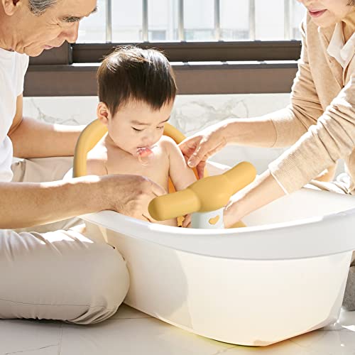 Baoblaze Cartoon Baby Bathtub Seat, with Suction Cups Detachable Handle Anti Slip for Baby 6-18 Months Bathtub Support Toys Infant Bathtub Seat - Image 5