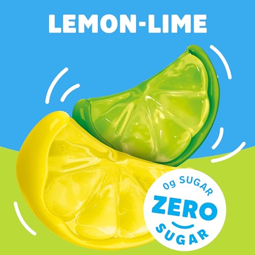 Jell-O Lemon-Lime Artificially Flavored Zero Sugar Ready-to-Eat Gelatin Snack Cups, 4 ct Cups