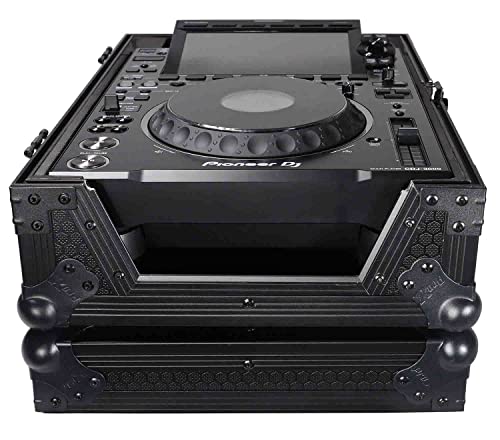 ProX XS-CDBL Flight Case for Pioneer CDJ-3000 DJS-1000 Denon SC6000 PRIME Large Format CD-Media Player Black on Black - Thumbnail 5