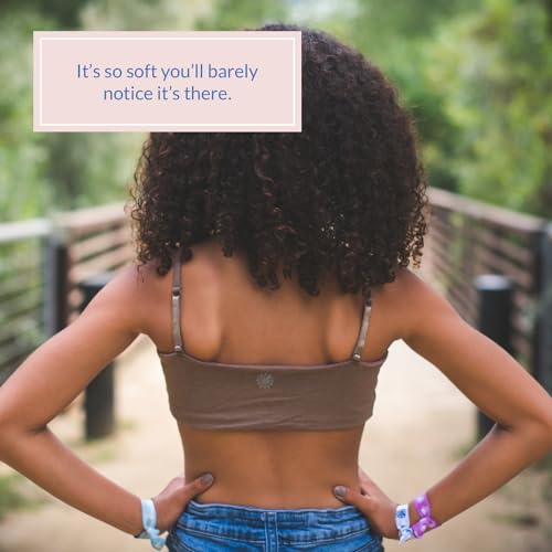 Bleum Neutral Training & First Bra - Ultra Soft Cotton Fabric Reversible for Teens (10, Honey-Sky)4