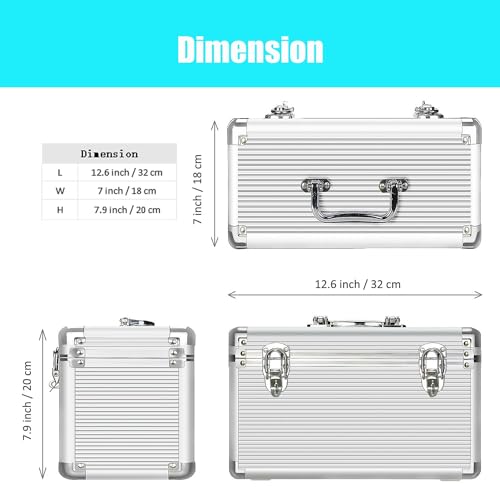 GLOTRENDS B18 18-Fach Handy-Aufbewahrungsbox, tragbares Design zum Tragen und Transportieren, IP65 wasserdicht, Handy-Organizer und Schutzbox