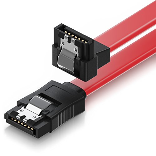 deleyCON 30cm Cable SATA III S-ATA 3 de Datos - Cable de