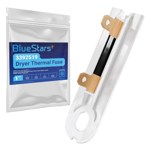 BlueStars 3392519 Dryer Thermal Fuse Part - Kenmore Dryer Thermal Fuse Fit for Whirlpool Kenmore Maytag - Replaces WP3392519 AP6008325 G4AP0500 3388651 694511 80005 WP3392519VP