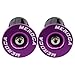 AL6061 Aluminum Alloy for Bike Grip End for Road, Mountain & Folding Bikes – 22mm to 24mm Handlebar Inserts, Bar End with Engineering Plastic Expansion Body, Pair(Purple)