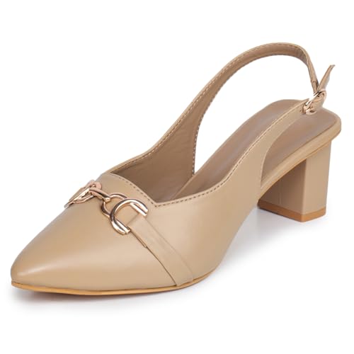 Image of TRASE Block Heels Sandals for Women, Flashy-I Stylish & Comfortable Footwear