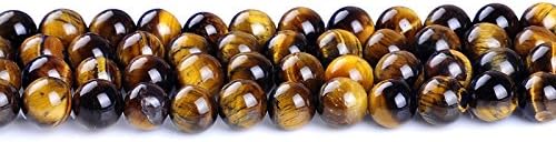 Ruilong AAAA Natural Tiger Eyes Gemstone Beads for Jewelry Making (8MM), 8 mm - Image 4