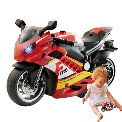 Kit moto elettrica giocattolo – Push And Go Bicicletta, personaggio alimentato a batteria | Set di modellini di moto giocattolo per bambini e adulti per costruire e correre a casa, divertimento e