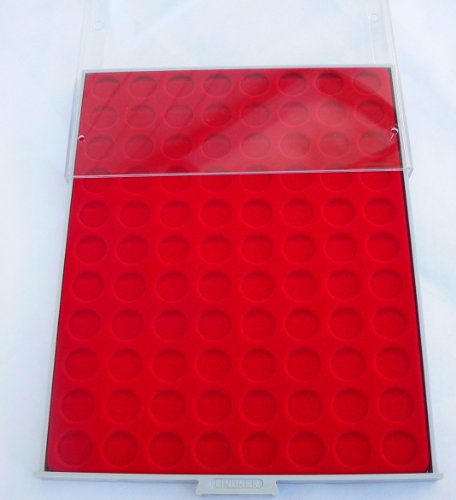 Bandeja de monedas Lindner 2109 con 54 compartimentos de 26,75 mm