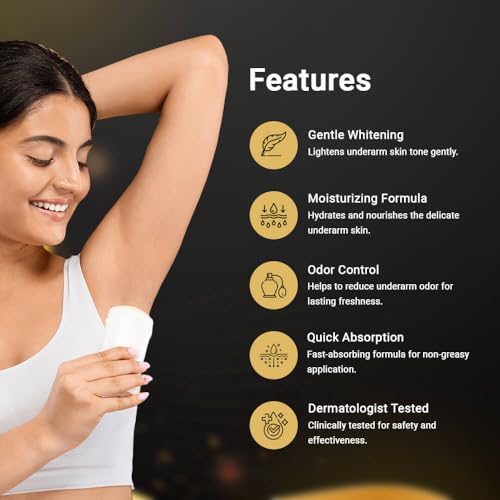 Image of Underarm Care Cream - Nourishes & Softens Skin - Niacinamide, Vitamin C & Alpha Arbutin - 50 g, Paraben-Free & Gentle on Sensitive Skin