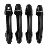 Motoforti Car Door Handle Cover Trim, Side Door Handle Cover, for Toyota RAV4 2013-2018, ABS Black 1 Set