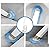 SOPAMI Disposable Toilet Brush System with Holder & 30 Refill Heads, Toilet Wand Kit for Easy and Hygienic Cleaning, No-Mess Toilet Bowl Cleaner with Storage Caddy, Wall Mounted for Bathroom, RV, Tub