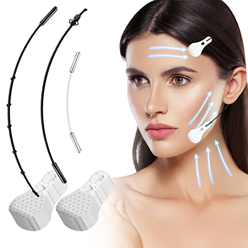 Senhorita Face Lift Tape, 90Pcs Face Tape Lifting Invisible with Strings, Ultra-thin Face Makeup Tool to Lift Saggy Skin Hide Facial Wrinkles & Double Chin