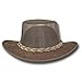 Barmah Hats Kangaroo Cooler Leather Hat 1038HS / 1038BC - Hickorystone - Large