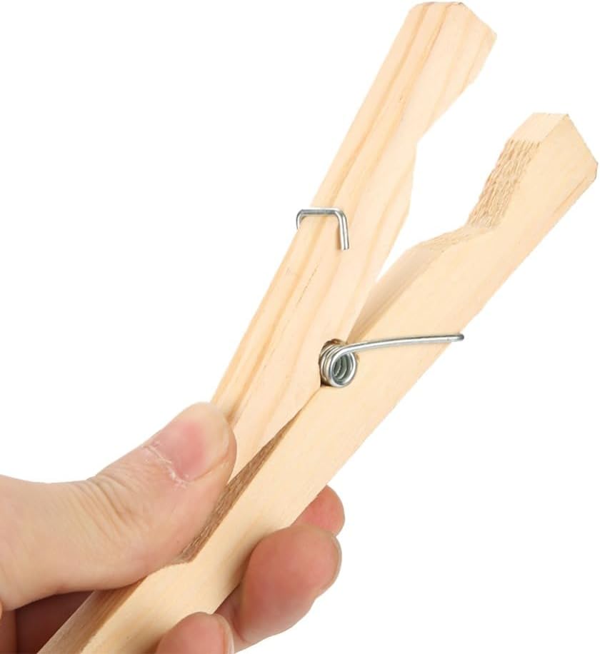 Wooden Test Tube Clamps 10 Pcs – Laboratory Clips for 10-20mm Tubes, 18cm Length with Secure Grip