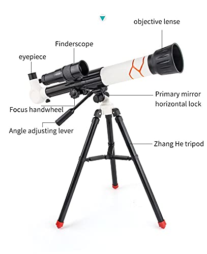 Telescopio Refractor 70 mm con trípode ajustable miniatura 3