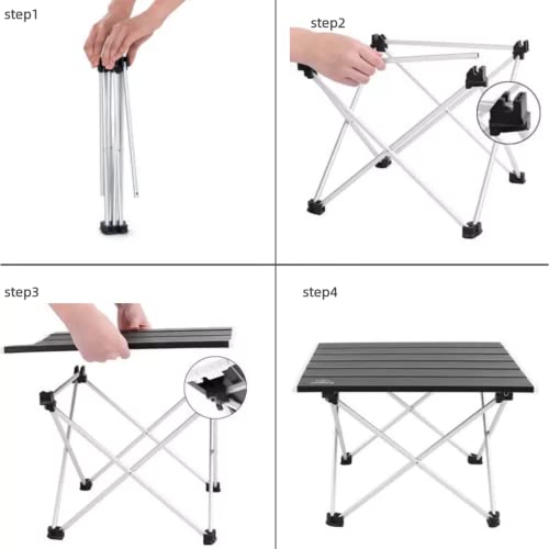 Jehayu Tv Tray Table Tv Table Tv Dinner Table With Cup Holder And Phone Holder, Adjustable Folding Tables With 6 Height & 3 Tilt Angle, For Sofa Bedside Writing (Camping, Small) #TOP7