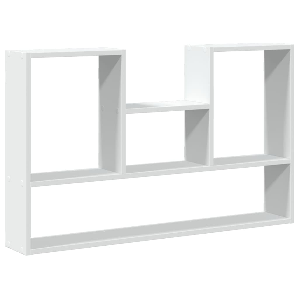 Estantería de pared blanca 99 x 15 x 60 cm, material de madera, estantería flotante para baño, dormitorio, salón, fácil de limpiar, ahorra espacio