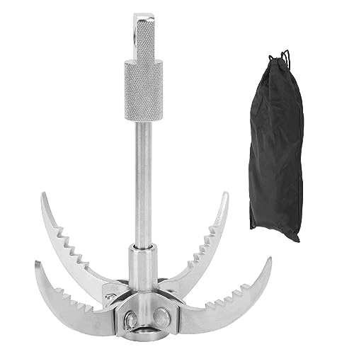 Grappling Hook, Stainless Steel Grappling Hook for Outdoor Climbing and Adventure