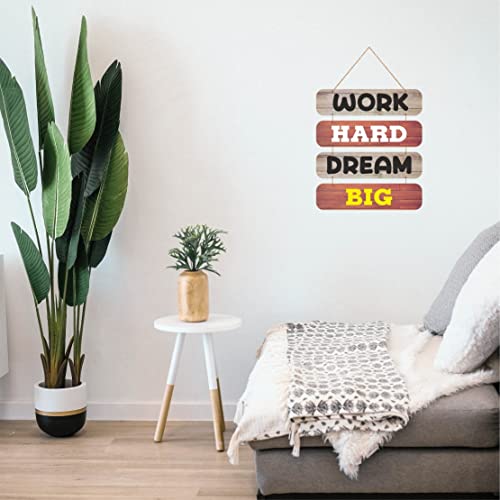 Image of Zesta Dream Big Wooden Wall Hanging Decorative Items /Hanging Home Wall Decor Items /MDF Decoration Items /Cute Wall Art For Living Room /Home Decor Items Living Room