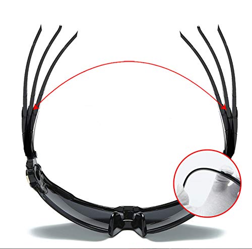 Óculos esportivo ciclismo bike corrida vôlei espelhado proteção uv400 armação anti quebra - preto