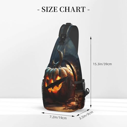 Fall Pumpkin Stylish Men'S Messenger Bag - Durable Polyester, Huge Capacity & Adjustable Strap3