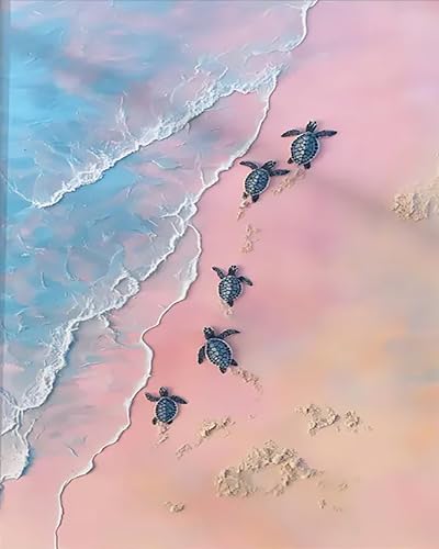 Mosaflare Beach Turtle Paint By Numbers