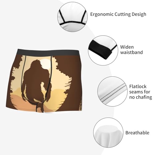 Bigfoot Silhouette Men's Boxer Briefs Lightweight Soft Comfort Breathable Stretch Underwear4