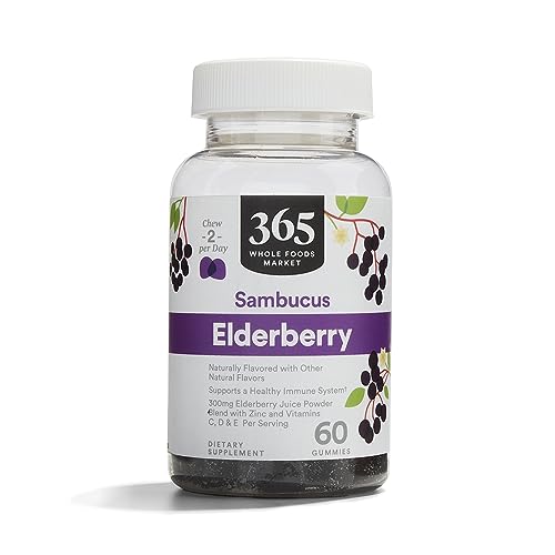 365 by Whole Foods Market, Elderberry Gummies, 60 Count - image 1
